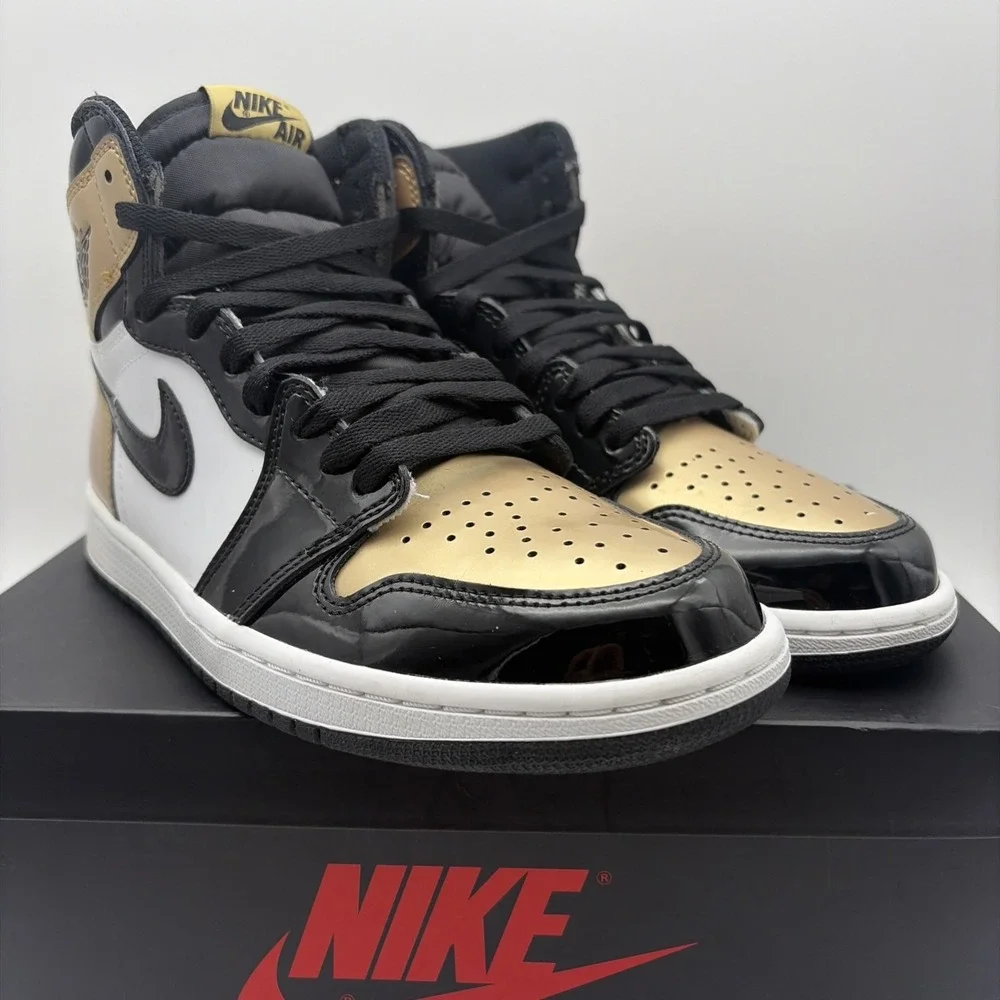 Size 9 - Air Jordan 1 Retro OG NRG High Gold Toe (861428-007)